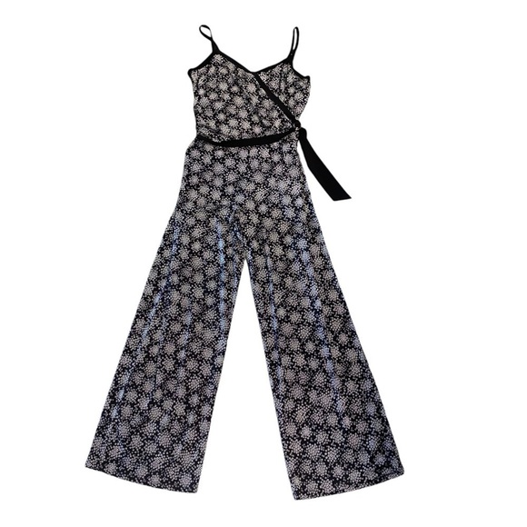 Michael Kors Pants - Michael Kors Black White Floral Jumpsuit Romper spring Party Cocktail attire